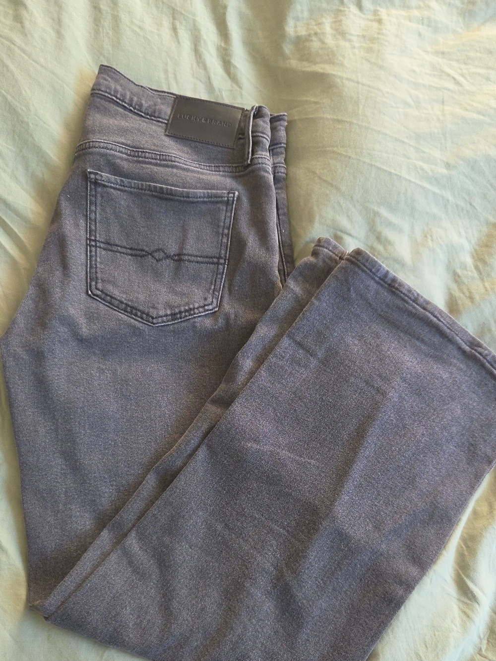 Lucky Brand Straight Leg Women's Jeans in Gray-Blue